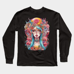 Zombie Face Long Sleeve T-Shirt